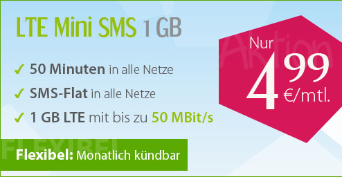 1 GB Günstigster Handytarif