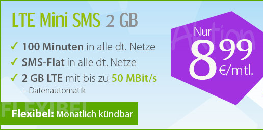 2 GB Günstigster Handytarif