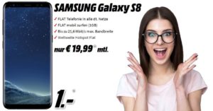 Handy Tarifvergleich Samsung Galaxy S8 Weekend-Deal