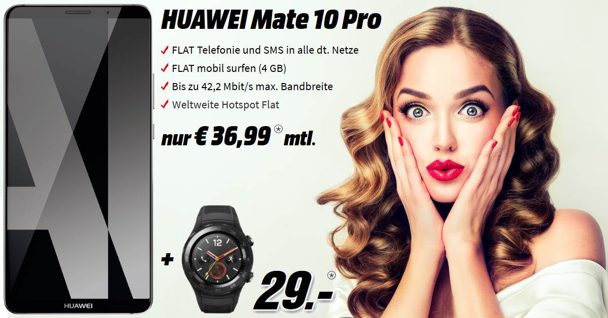 Huawei Mate 10 Pro Handyvertrag im Vergleich