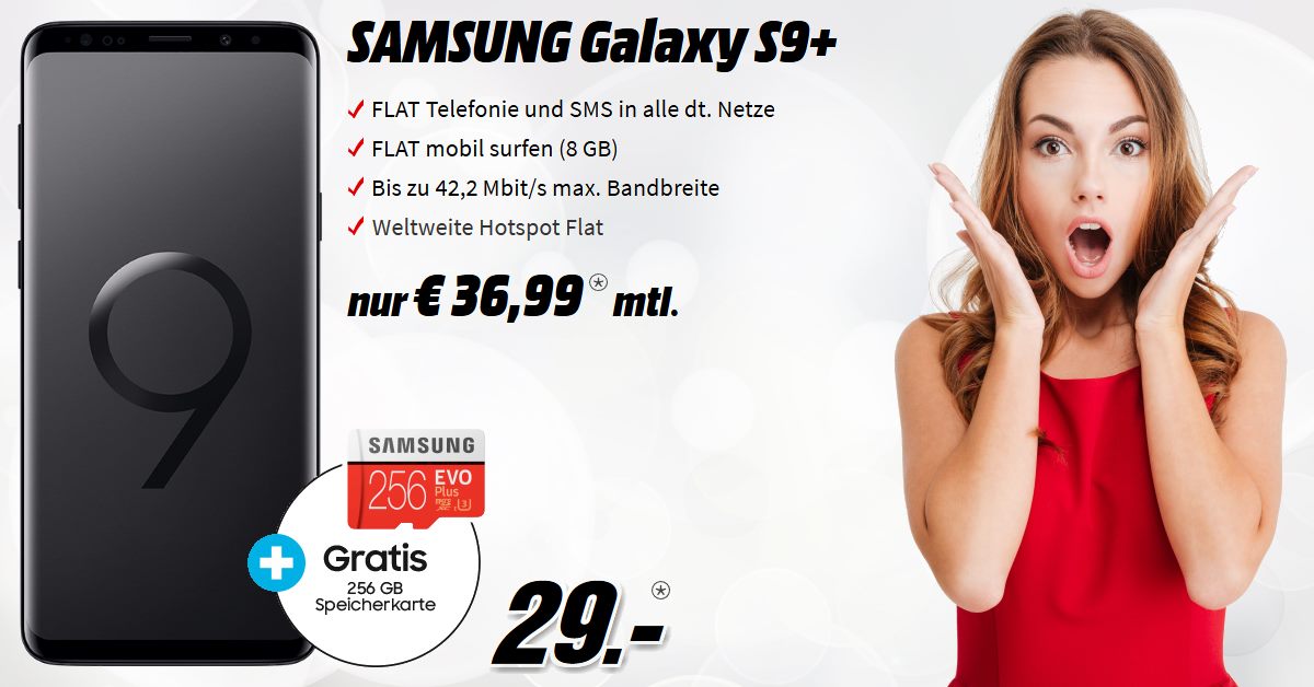 Samsung Galaxy S9+ Mega-Aktion