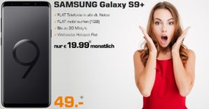 Samsung Galaxy S9 Plus mit 1 GB Allnet-Flat zum absoluten Tiefstpreis
