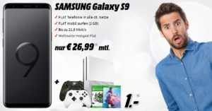 Galaxy S9 Weekend-Deal inkl. Xbox One S Bundle und 2 GB Allnet-Flat im Telekom-Netz