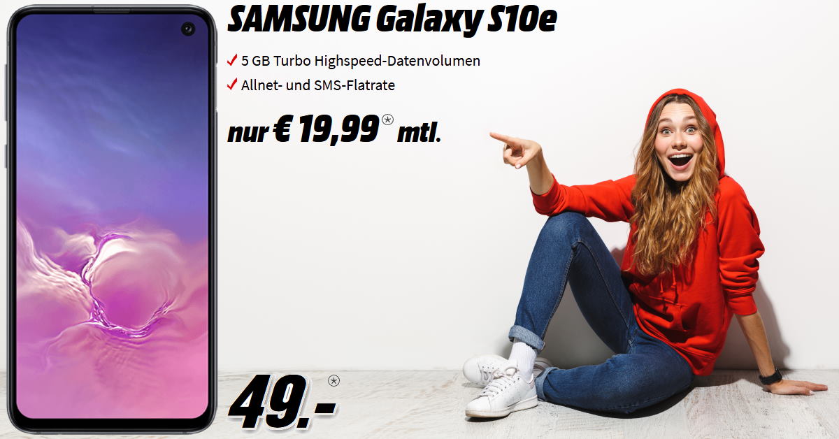 Handy-Tarifvergleich - Galaxy S10e inkl. 5 GB LTE Allnet-Flat