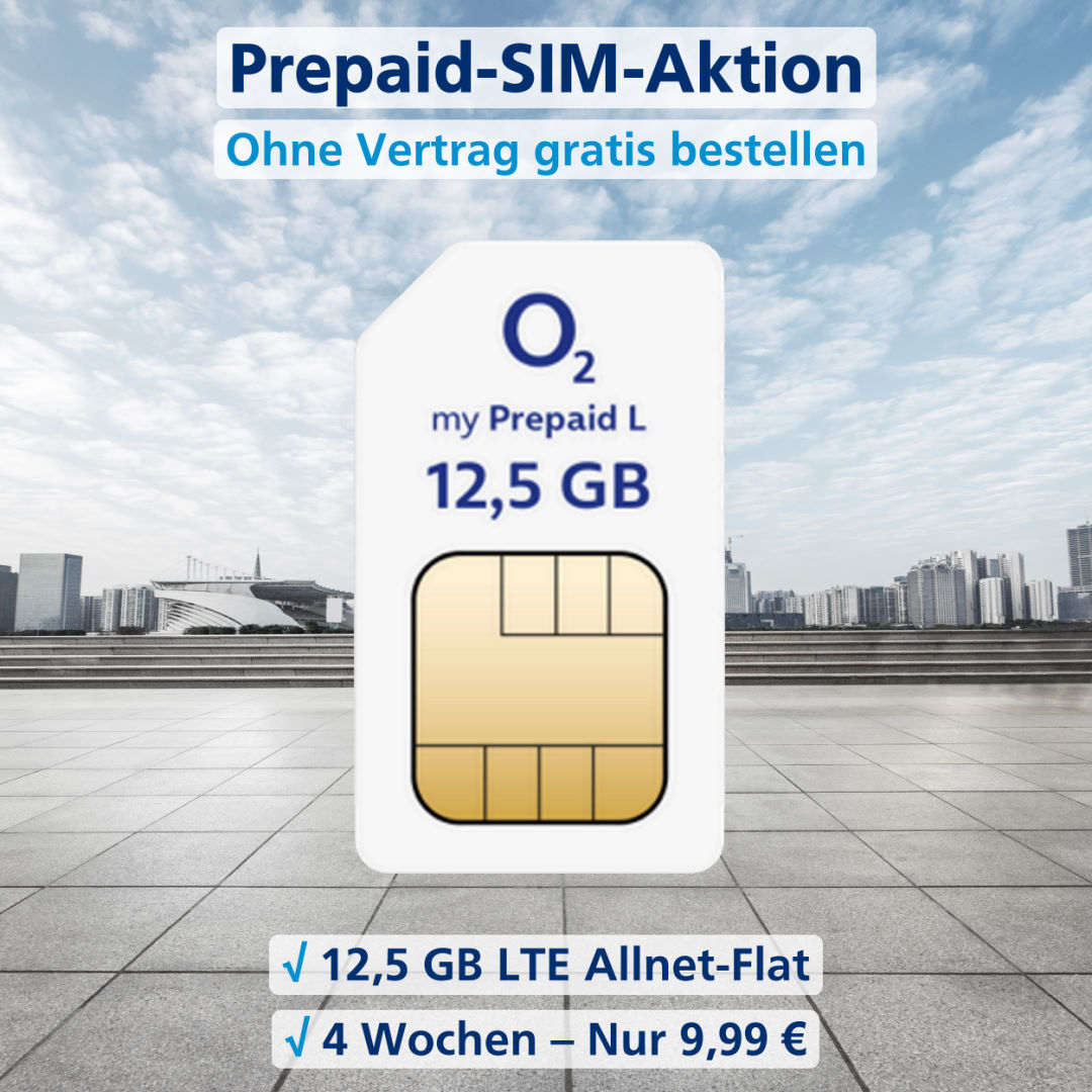 o2 Prepaid L SIM-Karte kostenlos bestellen