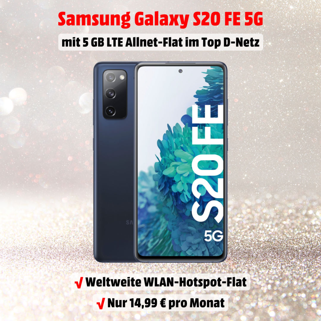Galaxy S20 FE 5G inkl. 5 GB LTE Allnet-Flat zum absoluten Bestpreis