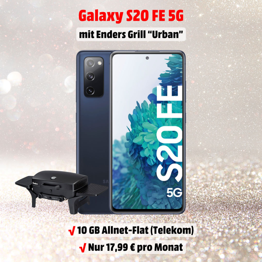 Galaxy S20 FE 5G inkl. Enders Grill Urban und 10 GB Allnet-Flat zum Mega-Preis