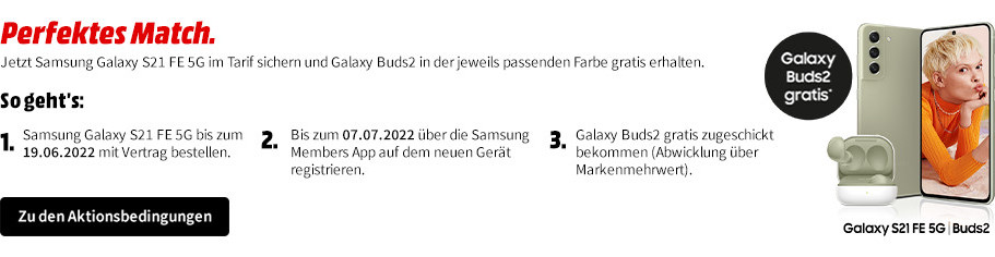 Gratis Samsung Galaxy Buds2 Aktionsbedingungen