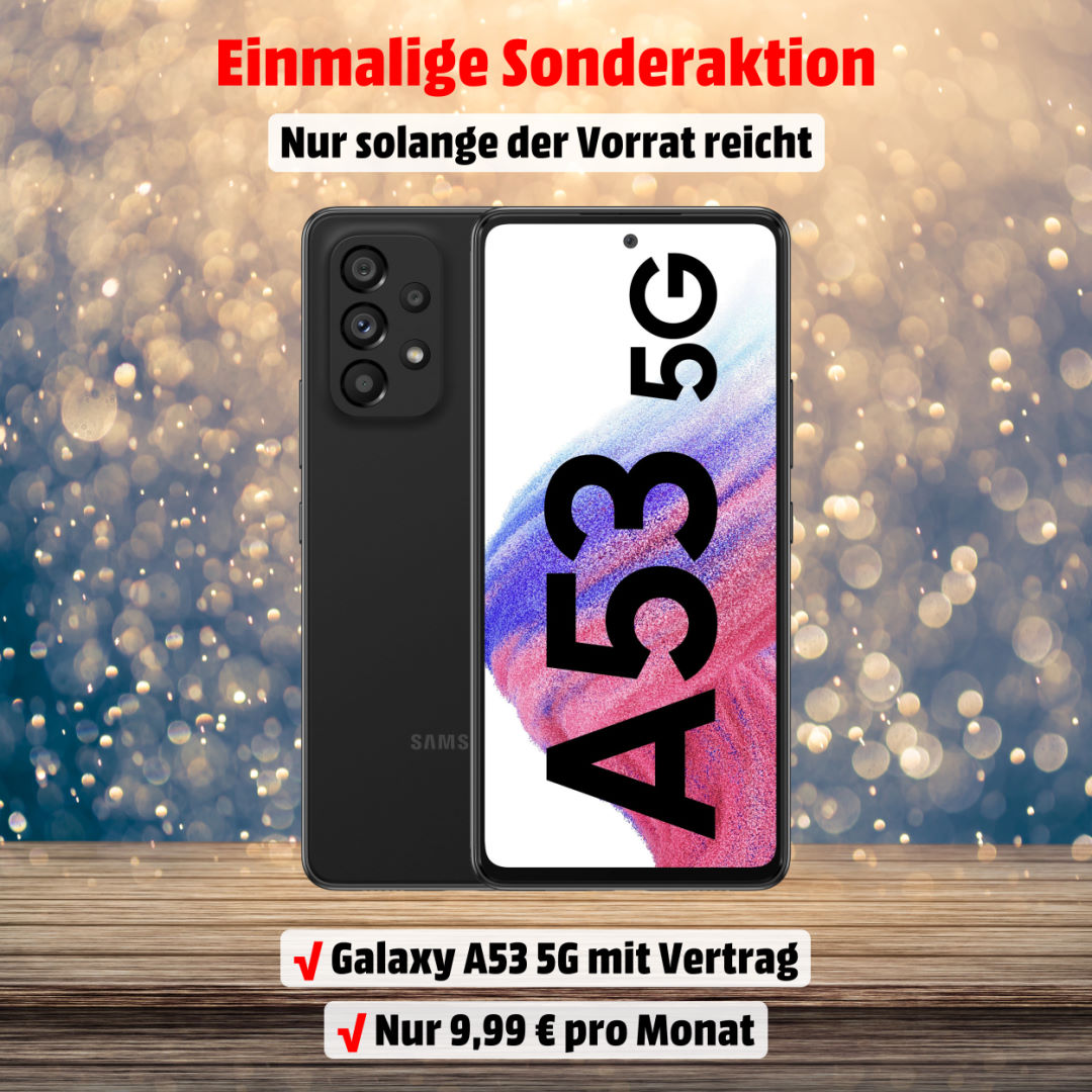 Galaxy A53 5G inkl. 6 GB Allnet-Flat zum unschlagbaren Preis