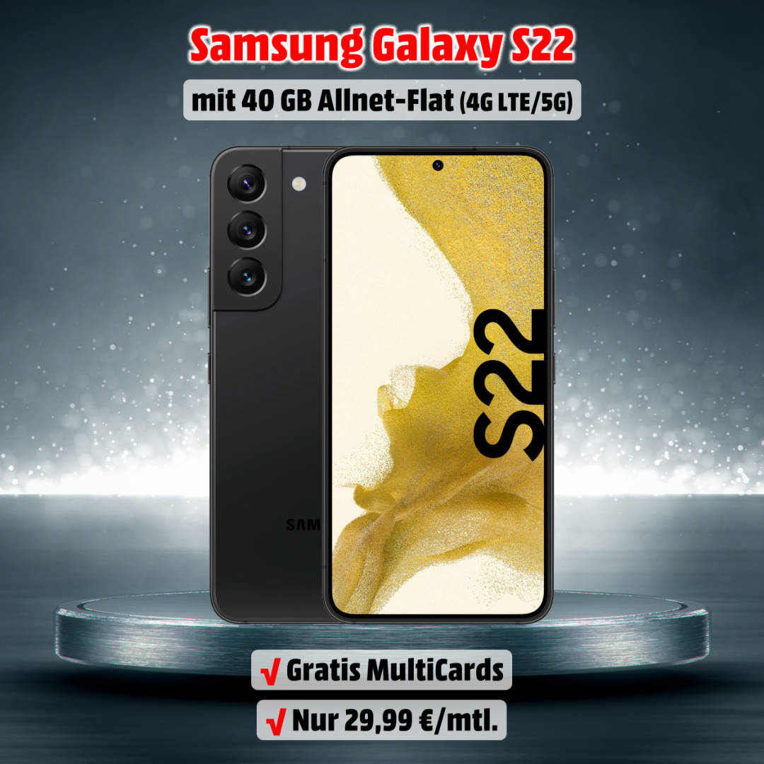 Galaxy S22 Enterprise Edition inkl. 40 GB Allnet-Flat zum Tiefstpreis