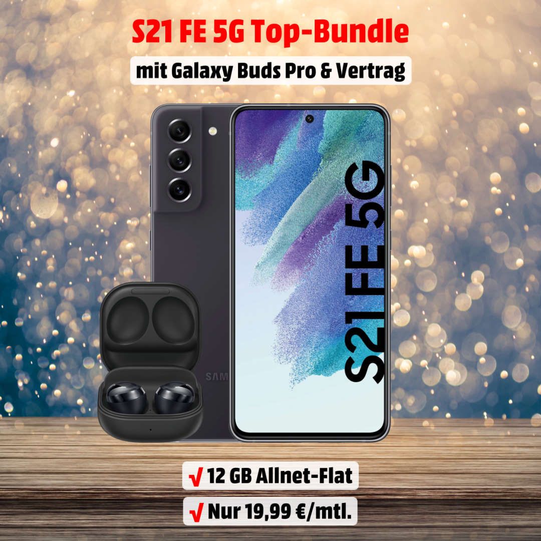 S21 FE 5G inkl. Galaxy Buds Pro und 12 GB Allnet-Flat zum Bestpreis