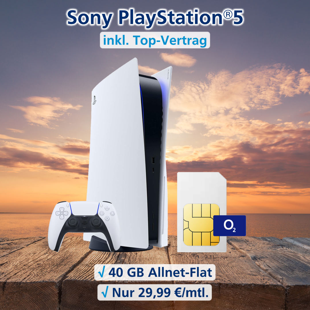 Playstation 5 Handyvertrag mit 40 GB Allnet-Flat
