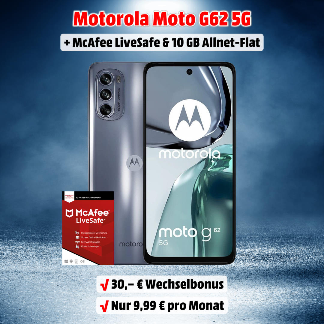 Motorola Moto G62 5G mit Handyvertrag
