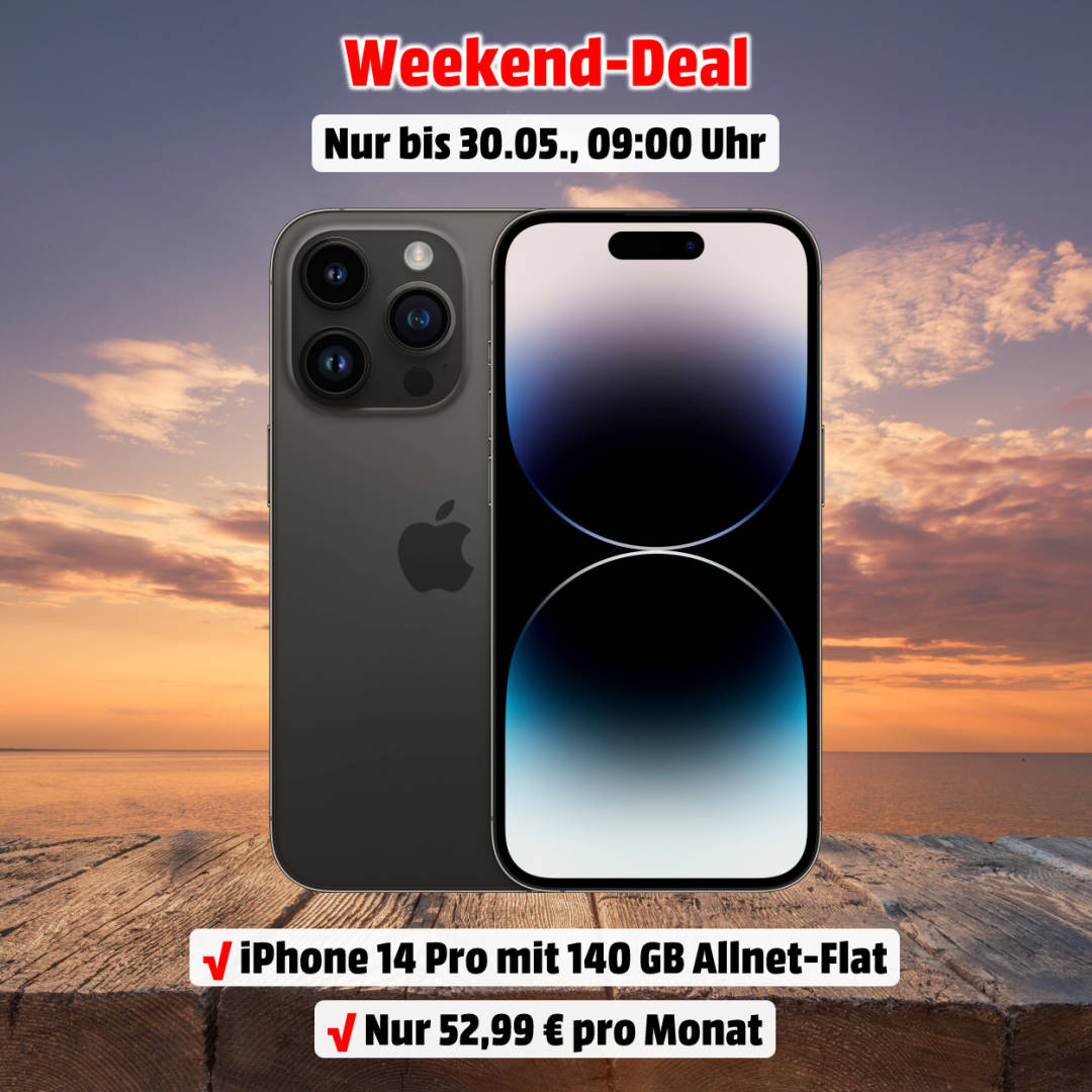 iPhone 14 Pro mit Vertrag - Weekend-Deal