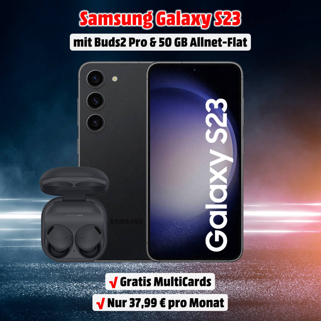 Galaxy S23 mit Vertrag und Galaxy Buds2 Pro