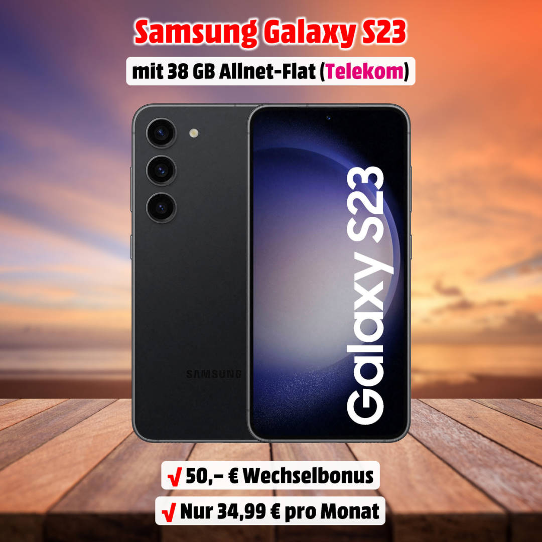 Samsung Galaxy S23 mit Vertrag im Netz der Telekom