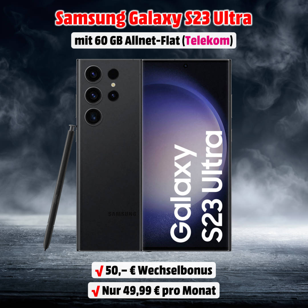 Samsung Galaxy S23 Ultra mit Vertrag im Netz der Telekom