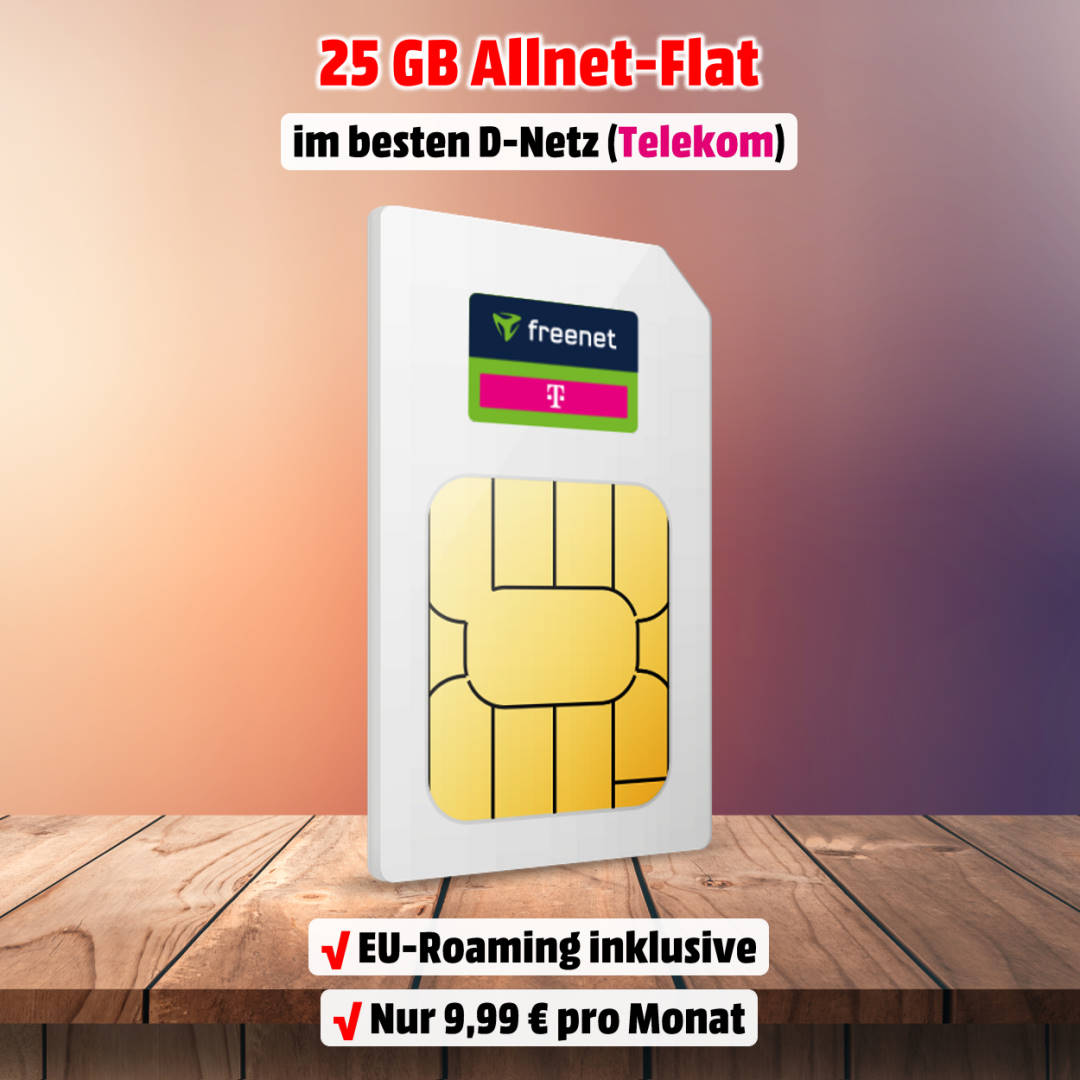 25 GB Allnet-Flat im besten D-Netz der Telekom