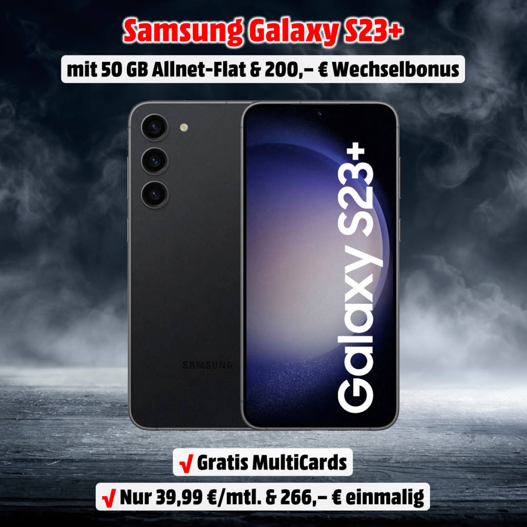 Galaxy S23+ mit Vertrag im Netz von o2