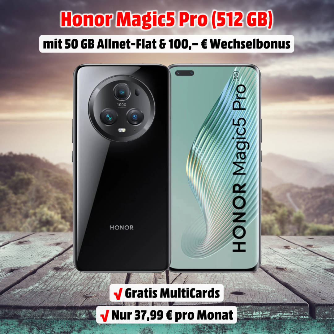 Honor Magic5 Pro mit Vertrag im Netz von o2