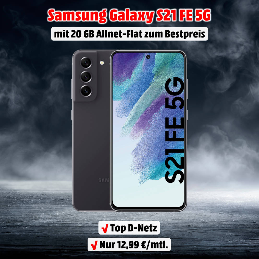 Samsung Galaxy S21 FE 5G mit Vertrag im D-Netz zum absoluten Bestpreis