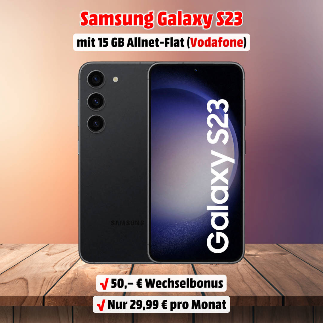 Galaxy S23 mit Vertrag im Top Vodafone-Netz