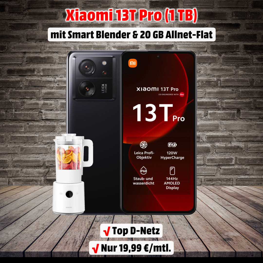 Xiaomi 13T Pro mit Vertrag und Xiaomi Smart Blender