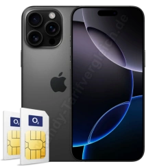 iPhone 16 Pro Max mit 2 Verträgen im Netz von o2 - Telefónica