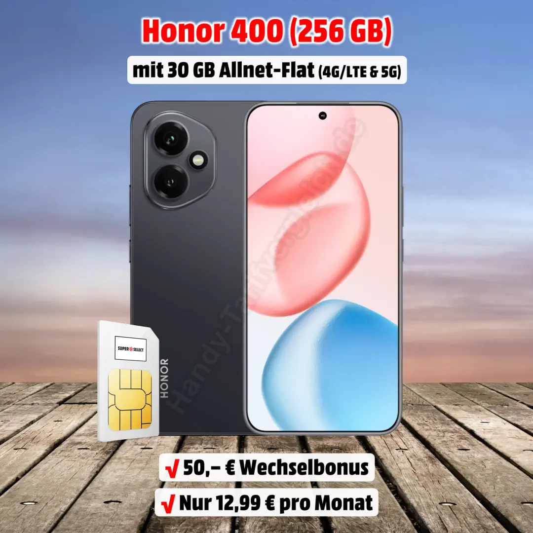 Honor 400 (256 GB) mit Vertrag im o2-Netz