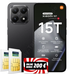 Xiaomi 15T mit 2 Verträgen im Netz von o2 und 200 Euro Cashback - Freenet