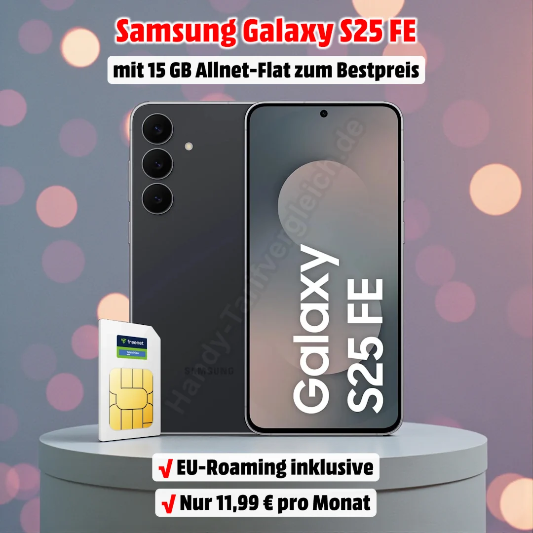 Samsung Galaxy S25 FE mit Top-Vertrag zum Mega-Tiefpreis