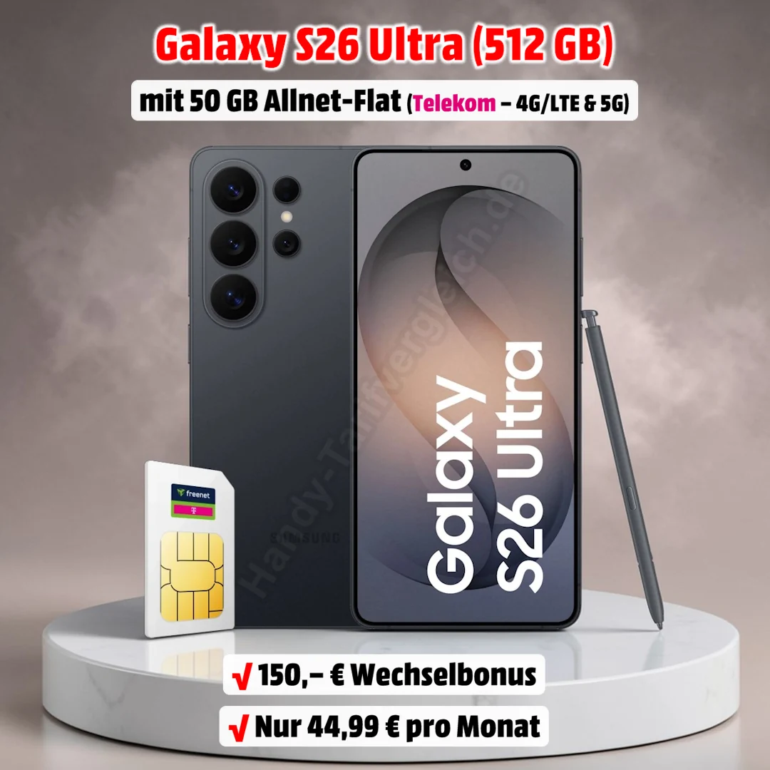 Samsung Galaxy S26 Ultra mit Vertrag im Telekom-Netz