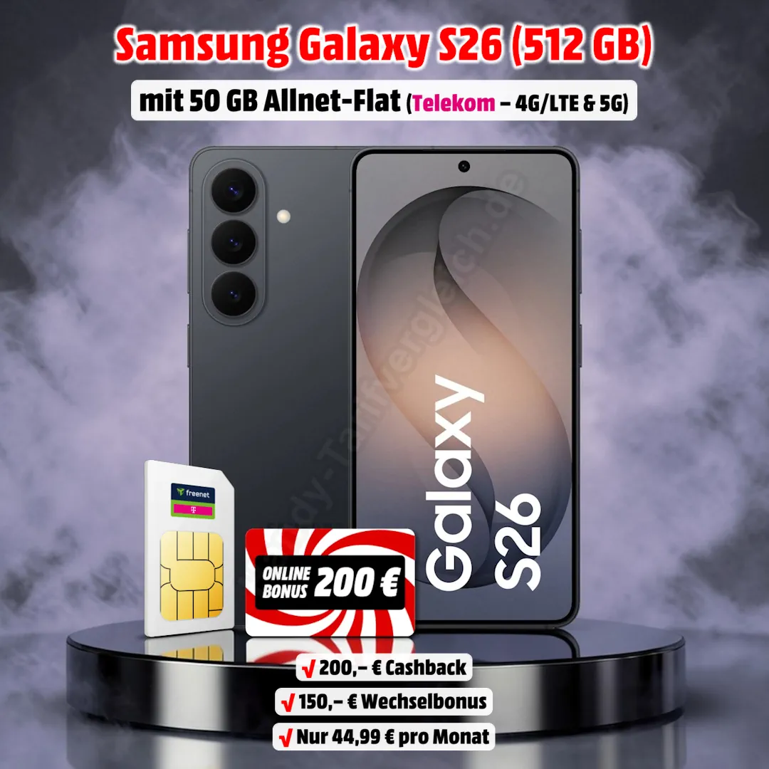 Samsung Galaxy S26 mit Vertrag im Telekom-Netz