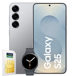 Samsung Galaxy S25 mit Galaxy Watch8 und Vertrag im Netz von o2 - Freenet
