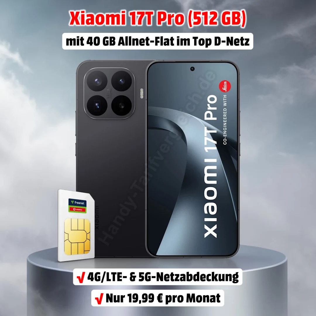 Xiaomi 17T Pro mit Vertrag im Netz von Vodafone