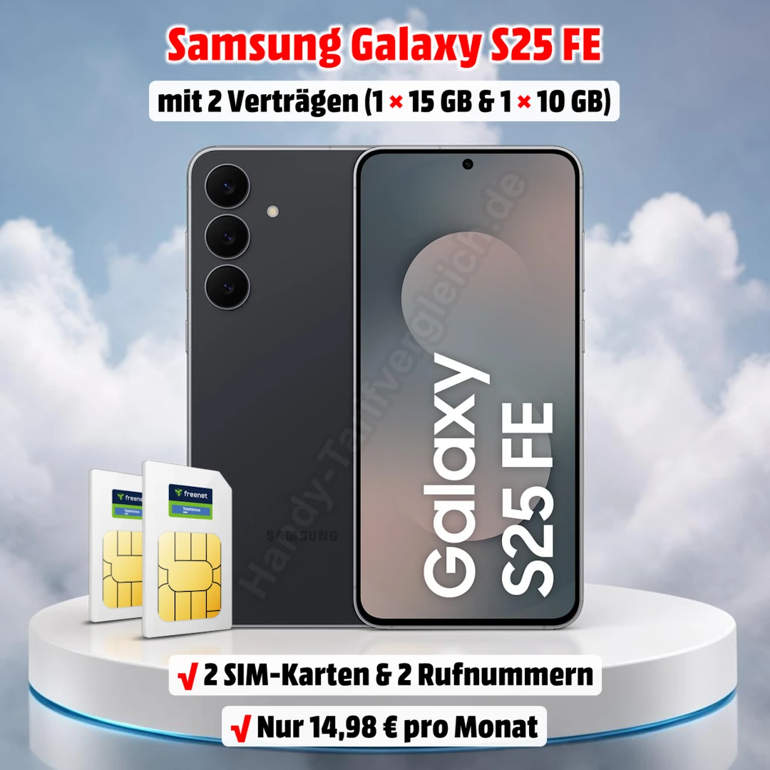 Samsung Galaxy S25 FE mit 2 Top-Verträgen im o2-Netz