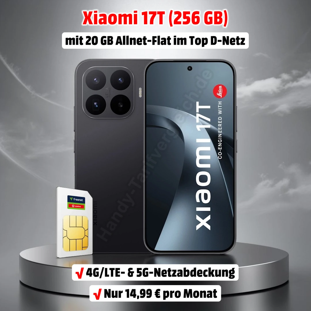 Xiaomi 17T mit Vertrag im Netz von Vodafone