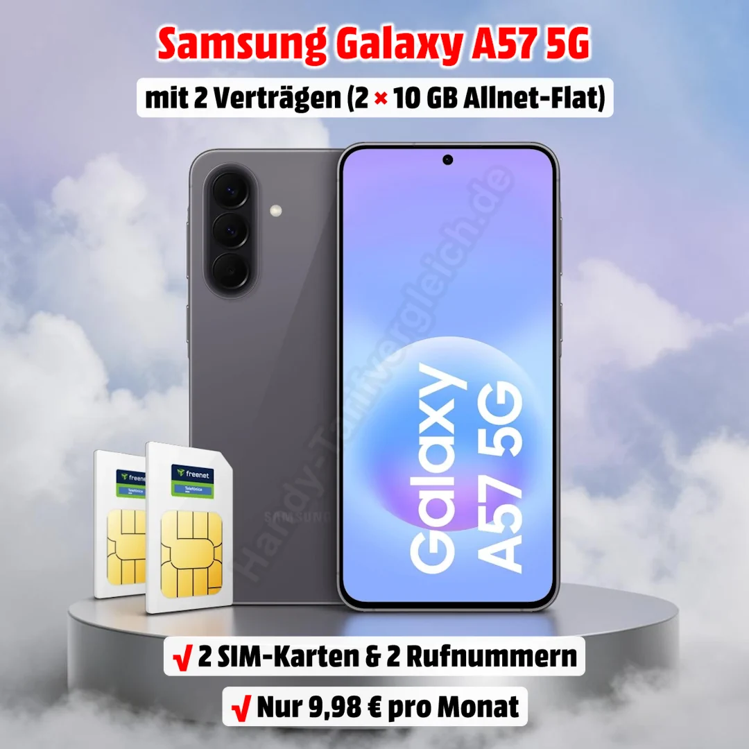 Samsung Galaxy A57 5G mit 2 Top-Verträgen