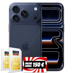 Apple iPhone 17 Pro mit 2 Verträgen im Telekom- und Vodafone-Netz sowie 150 Euro Cashback - Freenet